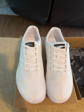 NOBULL Men’s White Canvas Low-Profile Sneakers